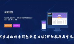 如何查看比特币钱包的算