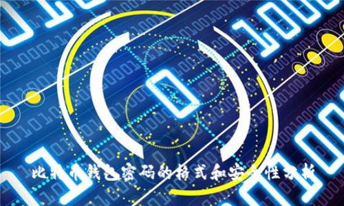 比特币钱包密码的格式和安全性分析