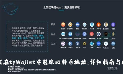 如何在tpWallet中转账比特币地址：详细指南与技巧